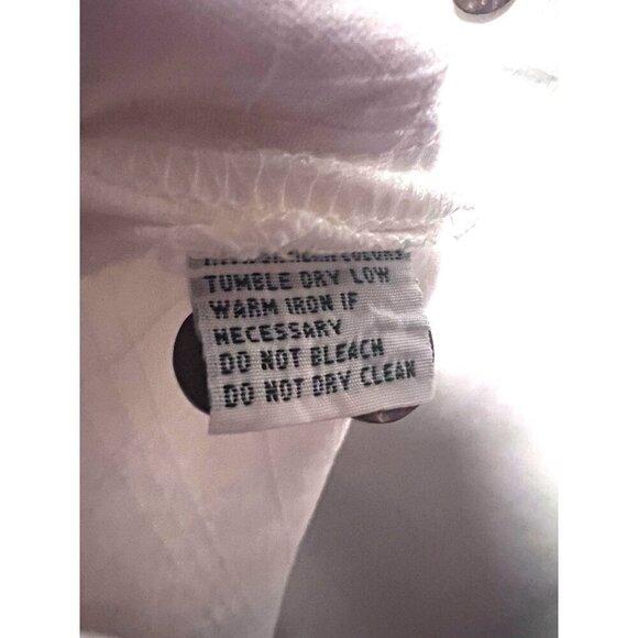 Tommy Bahama Mens Vintage White Embroidered Button Up Camp Shirt Large Pocket - Picture 10 of 11